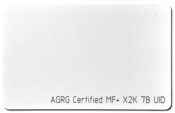 Карта доступа AGRG SL3 Certified MF+ X2K 7B UID для печати