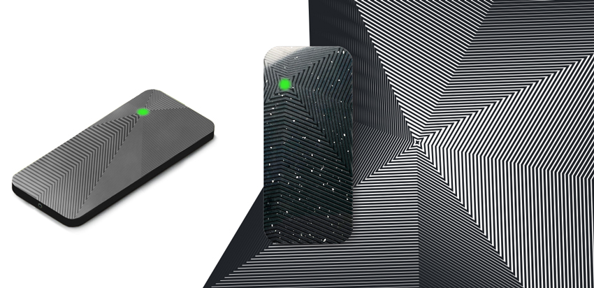 возможная реализация узоров на лицевой части считывателя