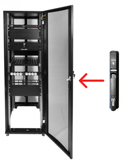 Ручка SH-i подходит для любых телекоммуникационных шкафов в ЦОД