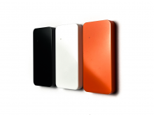 Три мультиформатых считывателя AXI3 для СКУД, три цвета: черный, белый и оранжевый